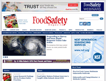 Tablet Screenshot of foodsafetymagazine.com